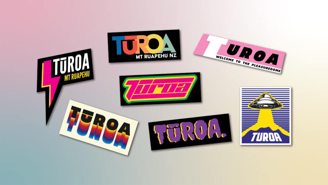 Retro Tūroa stickers